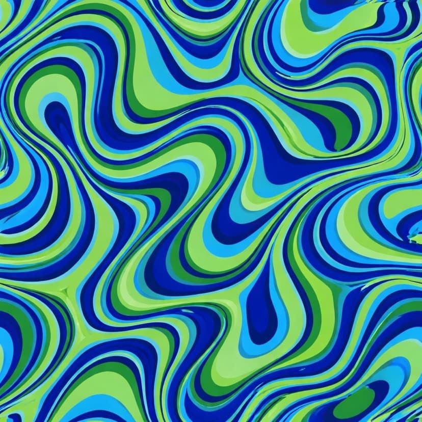 The swirl pattern built from the brand colors