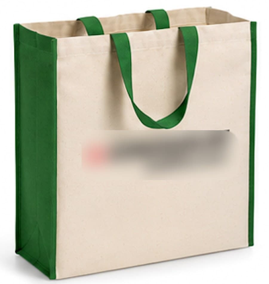 Redesigned tote in the green colorway